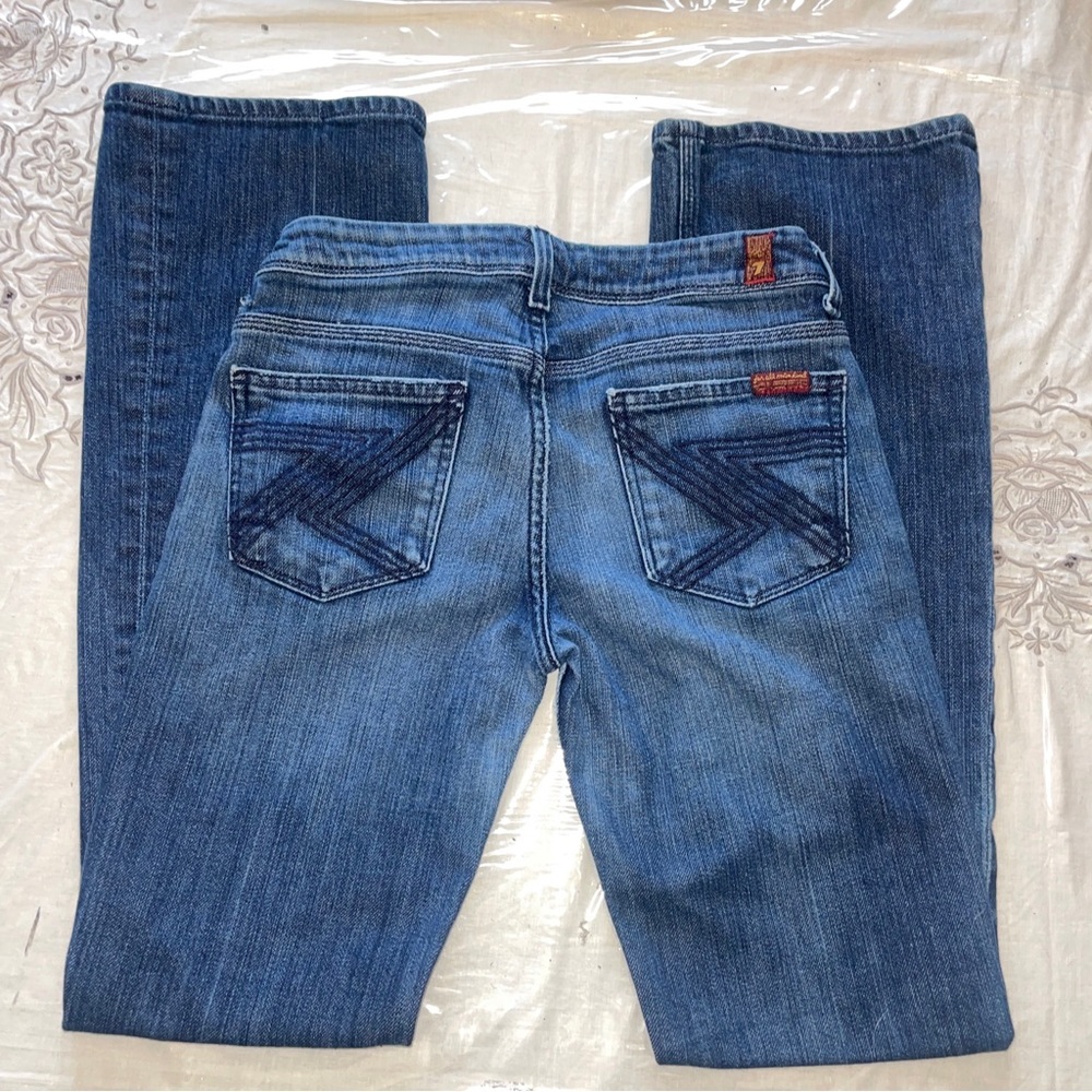 7 for all Mankind boot leg blue jean size 25